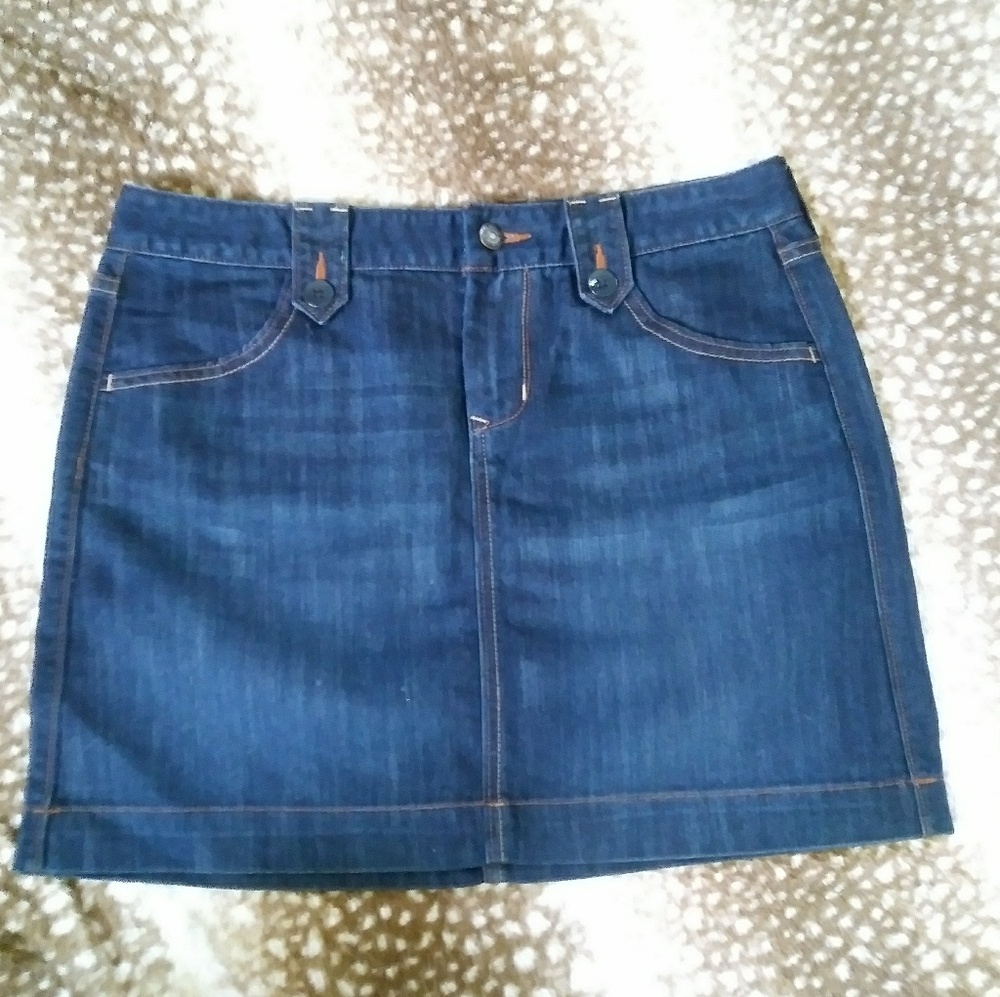 Old Navy Indigo Denim Mini Skirt Sz 6